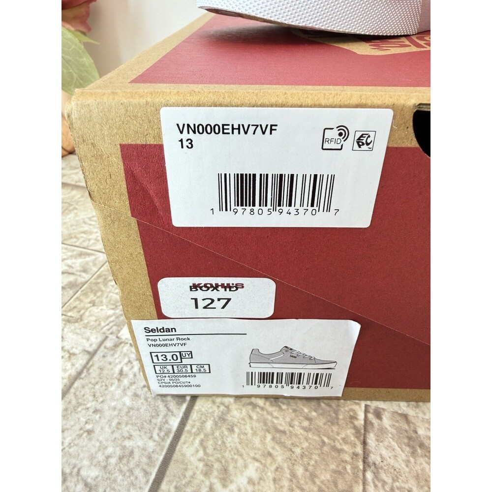 NWT VANS UNISEX/YOUTH SNEAKERS/SHOES SZE 13.PURE GREY - Picture 13 of 13